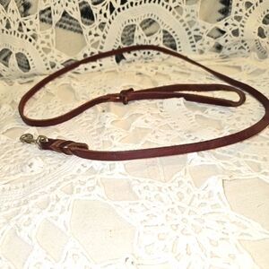 Genuine Leather, Handmade Dog Leash With Silver Clip, Ray Allen Trainer, K Knot